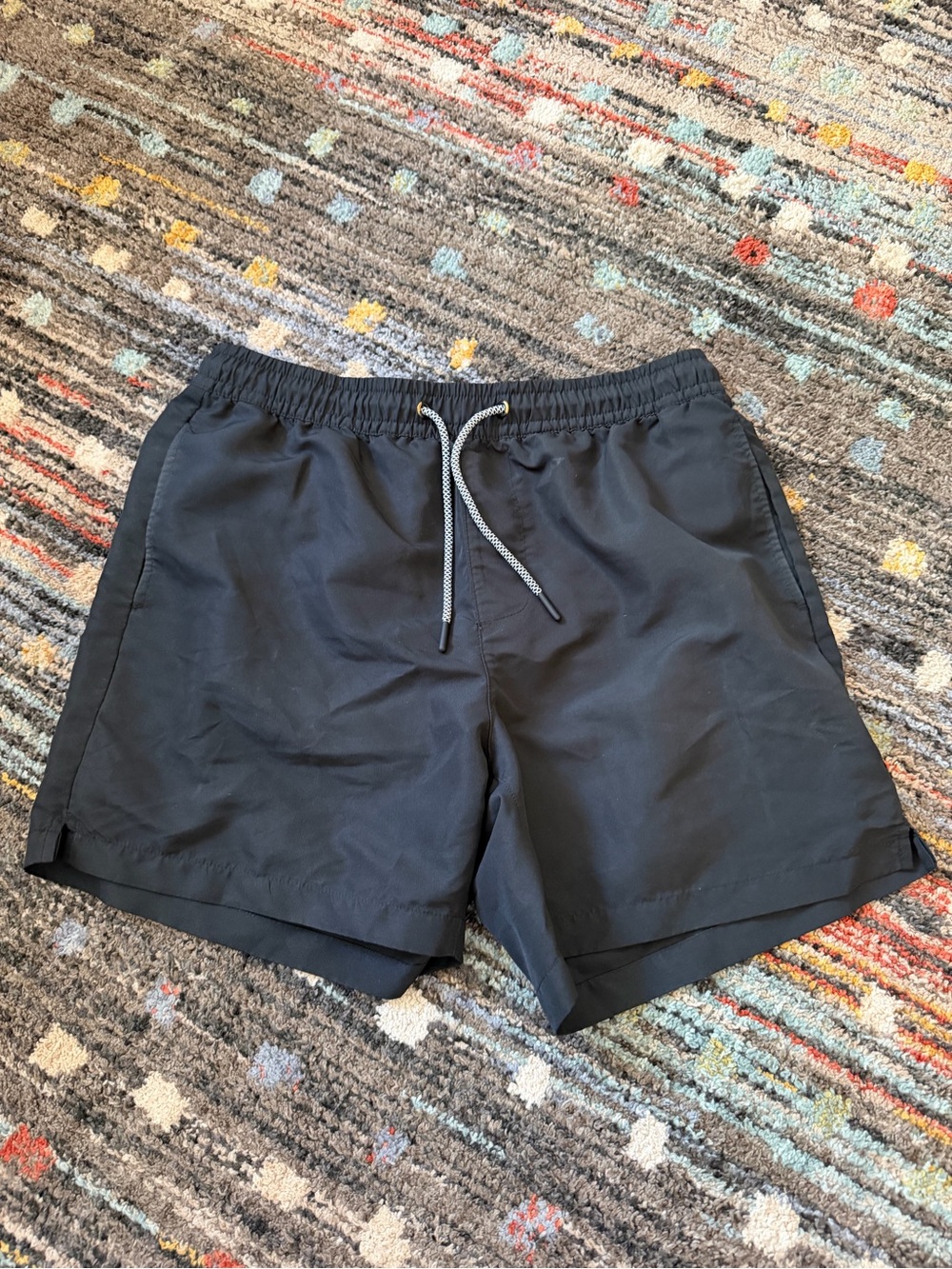 Forever 21 Men's Black Swim Trunks